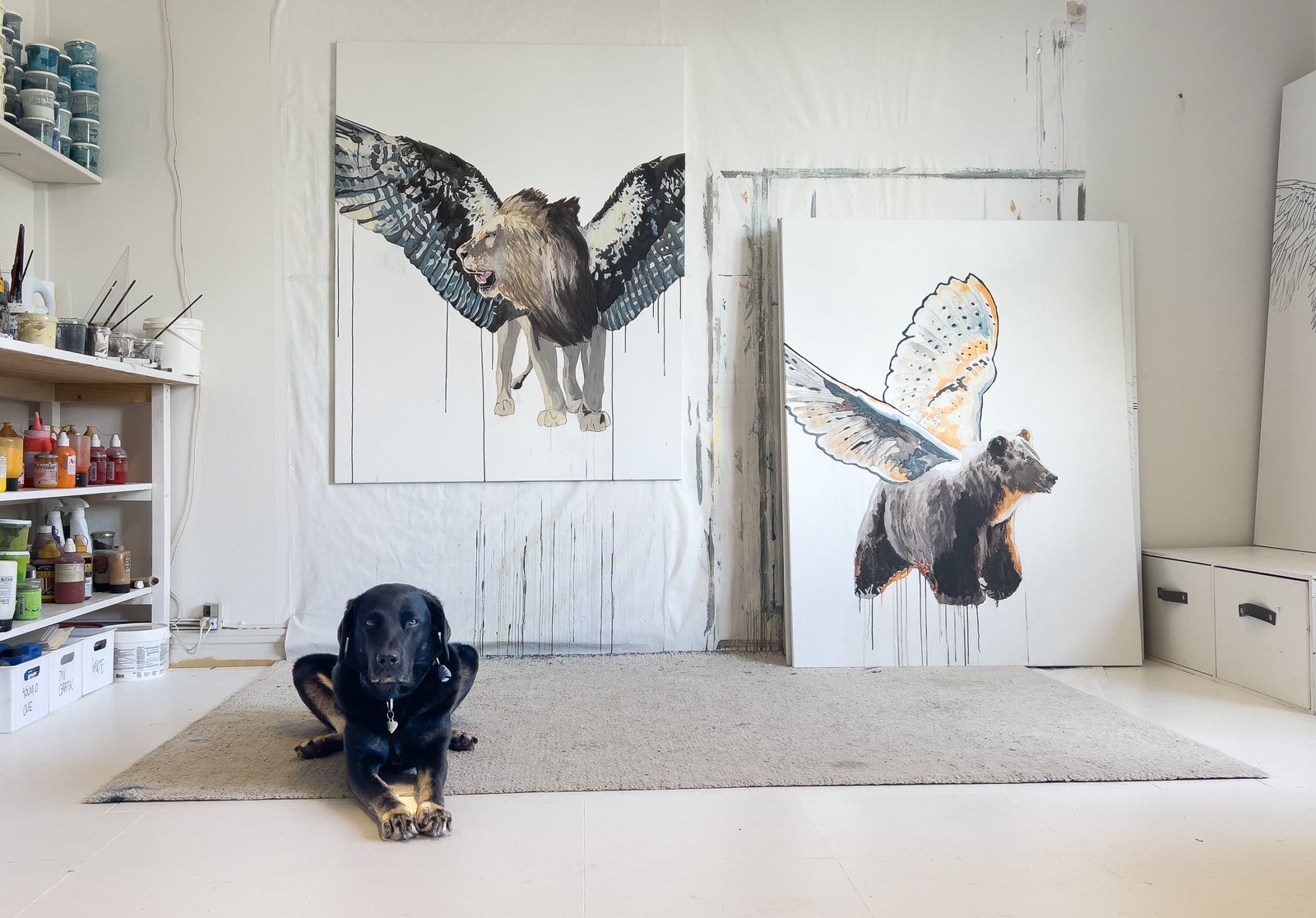 Rosa in the Studio
